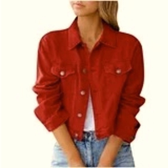 Edwin | Sia Scarlet Denim Jacket - Picture 1 of 5